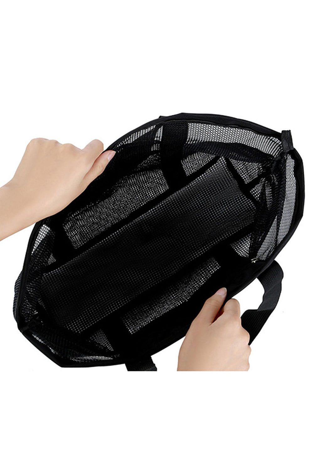 Black Mesh Travel - Large Capacity Bag