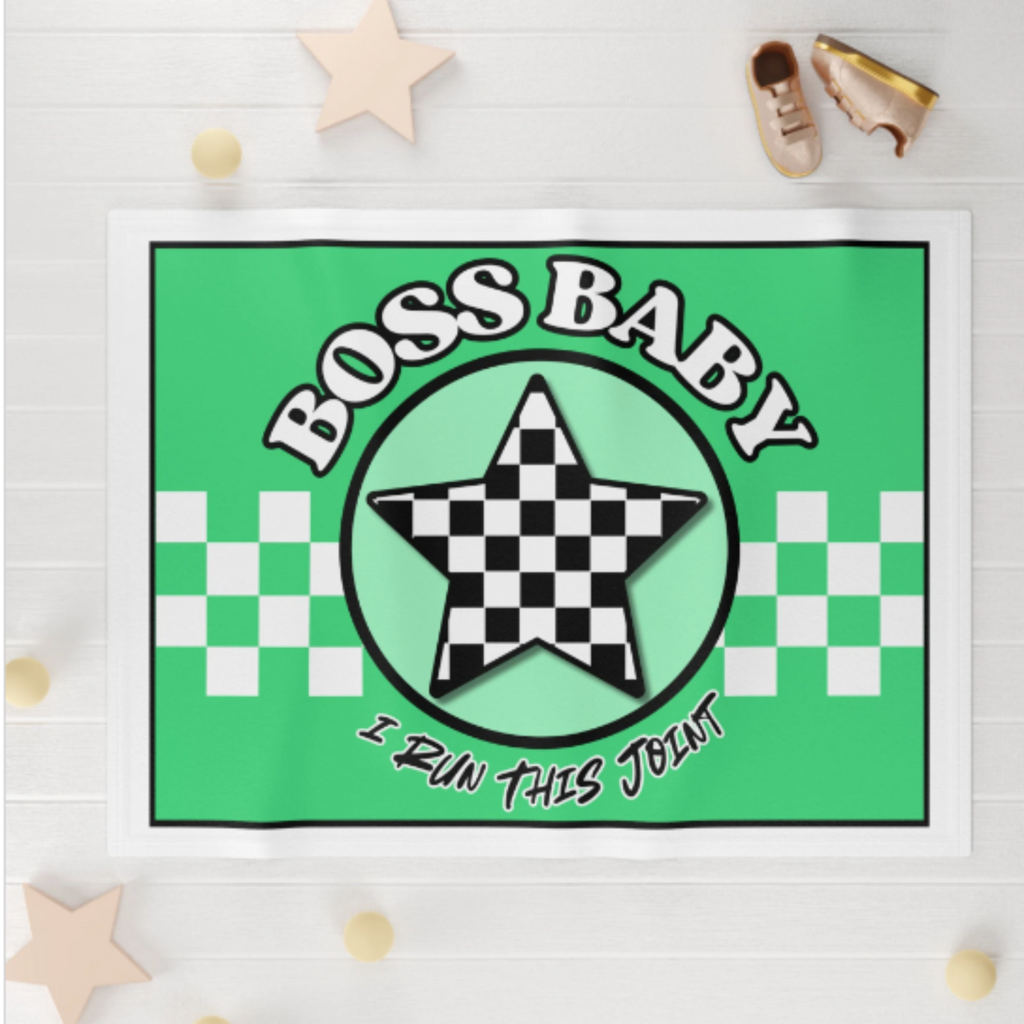 Boss Baby - Soft Fleece Blanket, Cozy Nursery Decor, Perfect Baby Shower Gift, Soft Baby Blanket for Newborns, Playroom Accessory